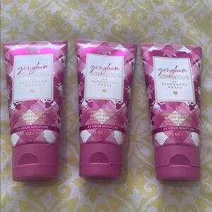Bath & Body Works 3X Gingham Gorgeous Medium Body Cream Set 2.5 oz each NEW